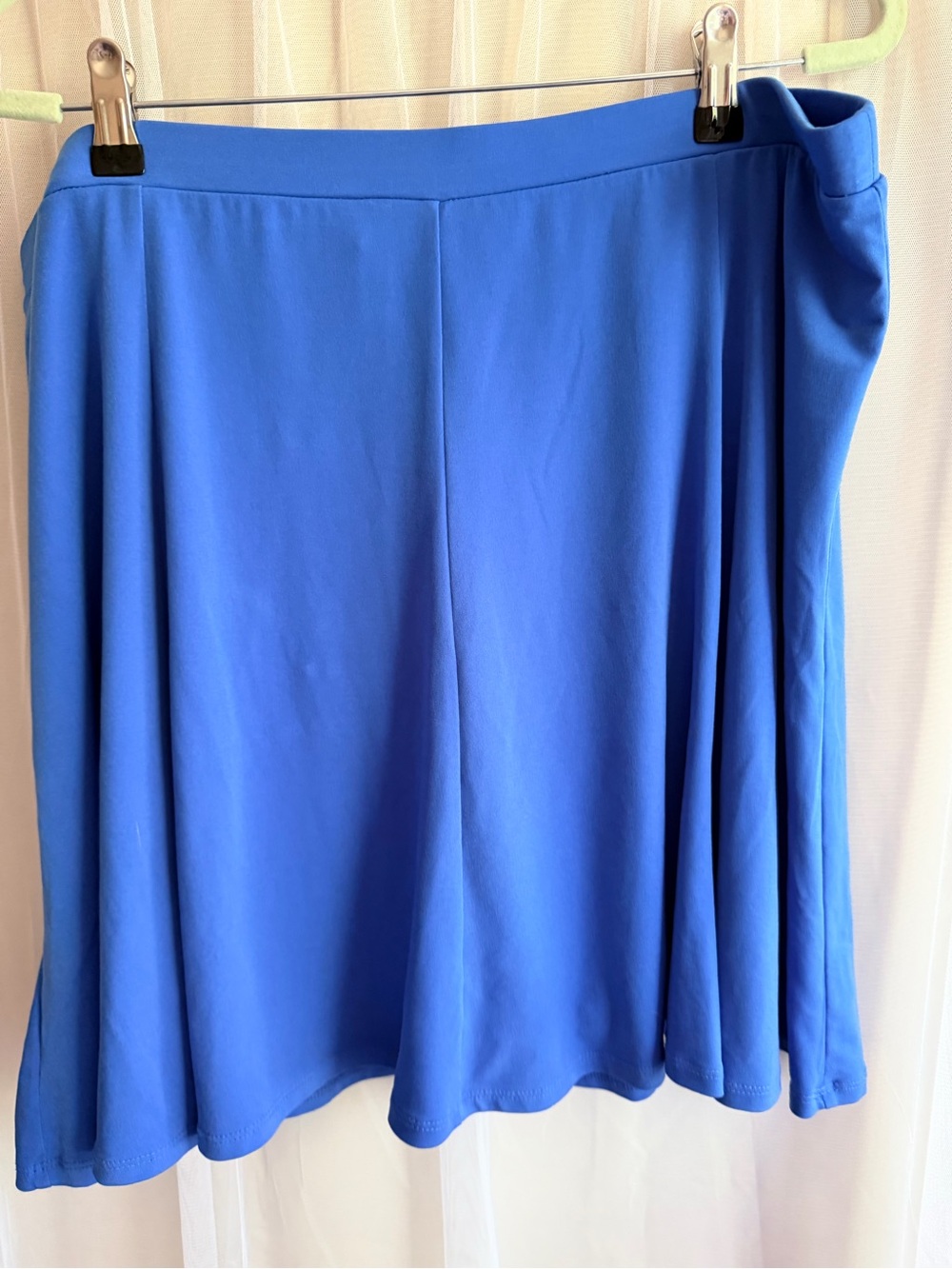 Susan Graver Cobalt Blue Circle secret Skort beautiful on